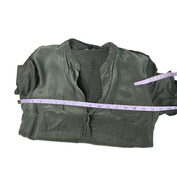 Babaton Silk Top womens XXS Relaxed Workwear Office Career Quiet Luxury Flaw - Picture 12 of 14